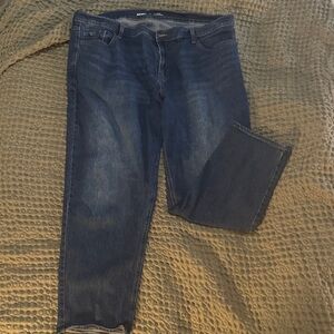 Old Navy Women's Dark Blue Boyfriend Jeans